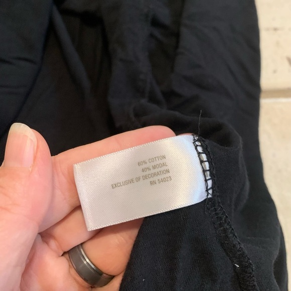 💜 Old Navy Black V-Neck Ruffle Maxi Dress Smocked Waist S - Picture 4 of 6